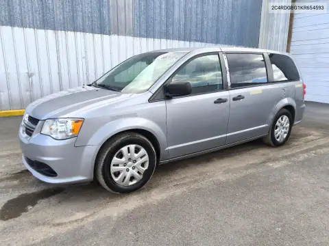 2C4RDGBG1KR654593 — 2019 Dodge Caravan, Мелкие вмятины и царапины, фото до ремонта