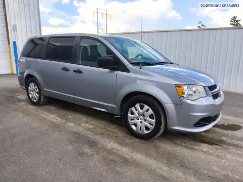 2C4RDGBG1KR654593 — 2019 Dodge Caravan, фото 4 с аукциона Copart 15.10.2026, Мелкие вмятины и царапины