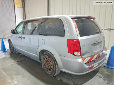 2019 Dodge Grand Caravan Se VIN 2C4RDGBG2KR798685 фото 2