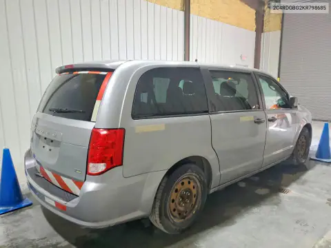 2019 Dodge Grand Caravan Se VIN 2C4RDGBG2KR798685 фото 3