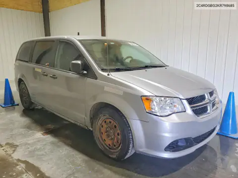 2019 Dodge Grand Caravan Se VIN 2C4RDGBG2KR798685 фото 4