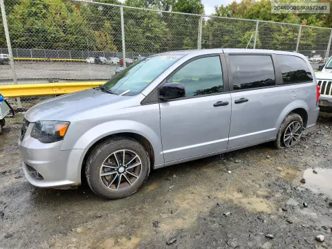 2C4RDGBG8KR572683 — 2019 Dodge Caravan, Задняя часть, фото до ремонта