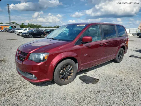 2C4RDGEG9KR711098 — 2019 Dodge Caravan, Подтопление, фото до ремонта