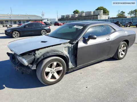 2C3CDYAG0DH662985 — 2013 Dodge Challenger, Передняя часть, фото до ремонта