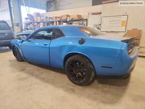 2015 Dodge Challenger Srt Hellcat VIN 2C3CDZC99FH775759 фото 2