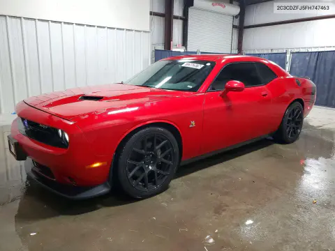 2C3CDZFJ5FH747463 — 2015 Dodge Challenger, Передняя часть, фото до ремонта