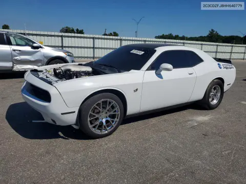 2C3CDZFJ8HH640779 — 2017 Dodge Challenger, Передняя часть, фото до ремонта
