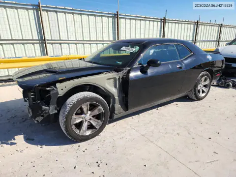 2C3CDZAG6JH215529 — 2018 Dodge Challenger, Передняя часть, фото до ремонта