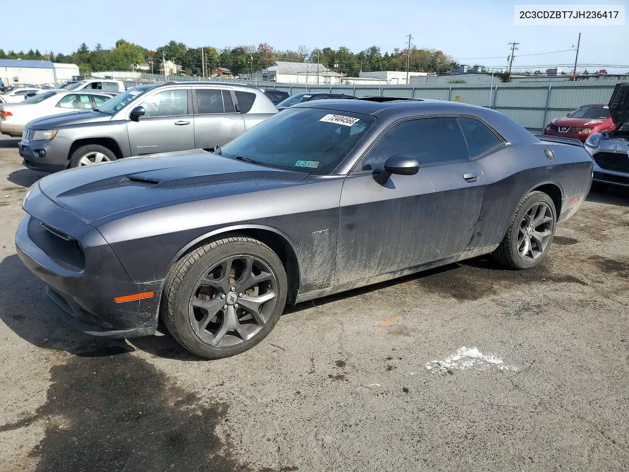 2018 Dodge Challenger R/T VIN 2C3CDZBT7JH236417 фото 1