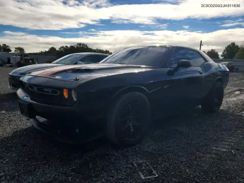 2C3CDZGG2JH311830 — 2018 Dodge Challenger, Мелкие вмятины и царапины, фото до ремонта