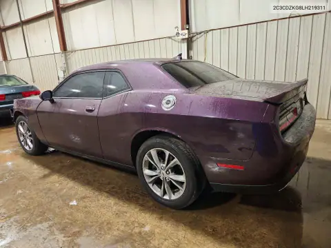 2C3CDZKG8LH219311 — 2020 Dodge Challenger, фото 2 с аукциона Copart, Передняя часть