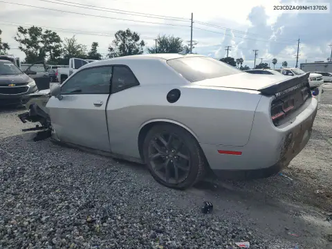 2022 Dodge Challenger Sxt VIN 2C3CDZAG9NH137026 фото 2