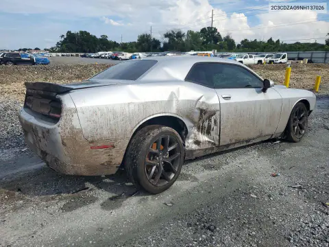 2022 Dodge Challenger Sxt VIN 2C3CDZAG9NH137026 фото 3