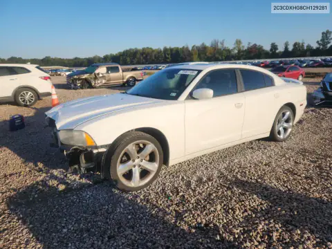 2C3CDXHG8CH129281 — 2012 Dodge Charger, Передняя часть, фото до ремонта