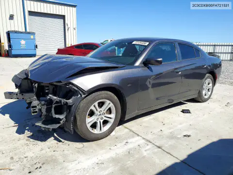 2C3CDXBG0FH721531 — 2015 Dodge Charger, Передняя часть, фото до ремонта