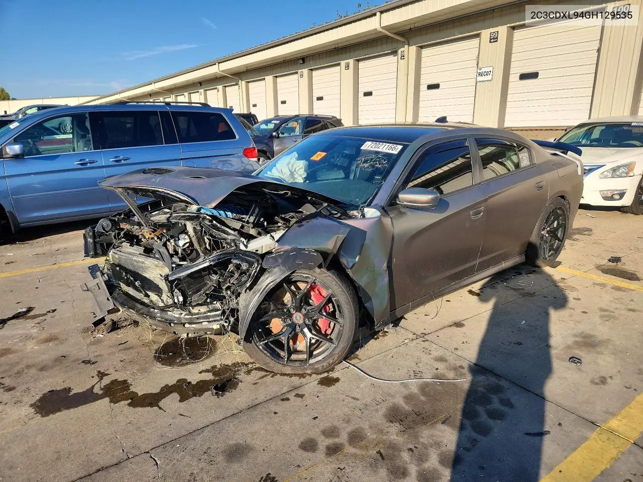 2016 Dodge Charger Srt Hellcat VIN 2C3CDXL94GH129535 фото 1