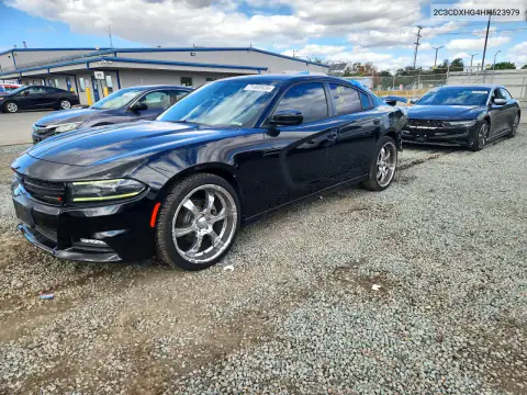 2C3CDXHG4HH523979 — 2017 Dodge Charger, Задняя часть, фото до ремонта