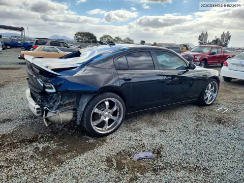 2C3CDXHG4HH523979 — 2017 Dodge Charger, фото 3 с аукциона Copart, Задняя часть
