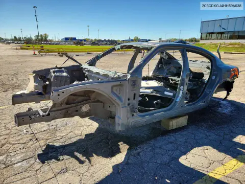 2C3CDXGJ4HH596038 — 2017 Dodge Charger, Снята обшивка, фото до ремонта