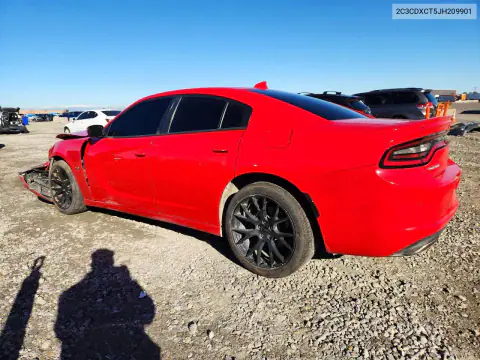 2C3CDXCT5JH209901 — 2018 Dodge Charger, фото 2 с аукциона Copart 20.10.2026, Передняя часть