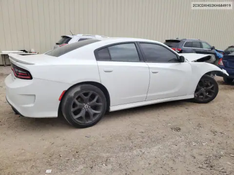 2C3CDXHG2KH684919 — 2019 Dodge Charger, фото 3 с аукциона Copart 22.10.2026, Передняя часть