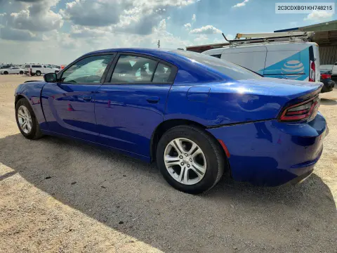 2019 Dodge Charger Sxt VIN 2C3CDXBG1KH748215 фото 2
