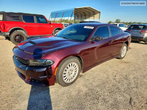 2C3CDXKT8KH514828 — 2019 Dodge Charger, Передняя часть, фото до ремонта