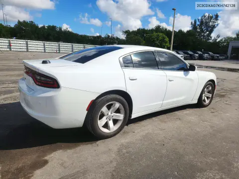 2019 Dodge Charger Police VIN 2C3CDXAG7KH742128 фото 3