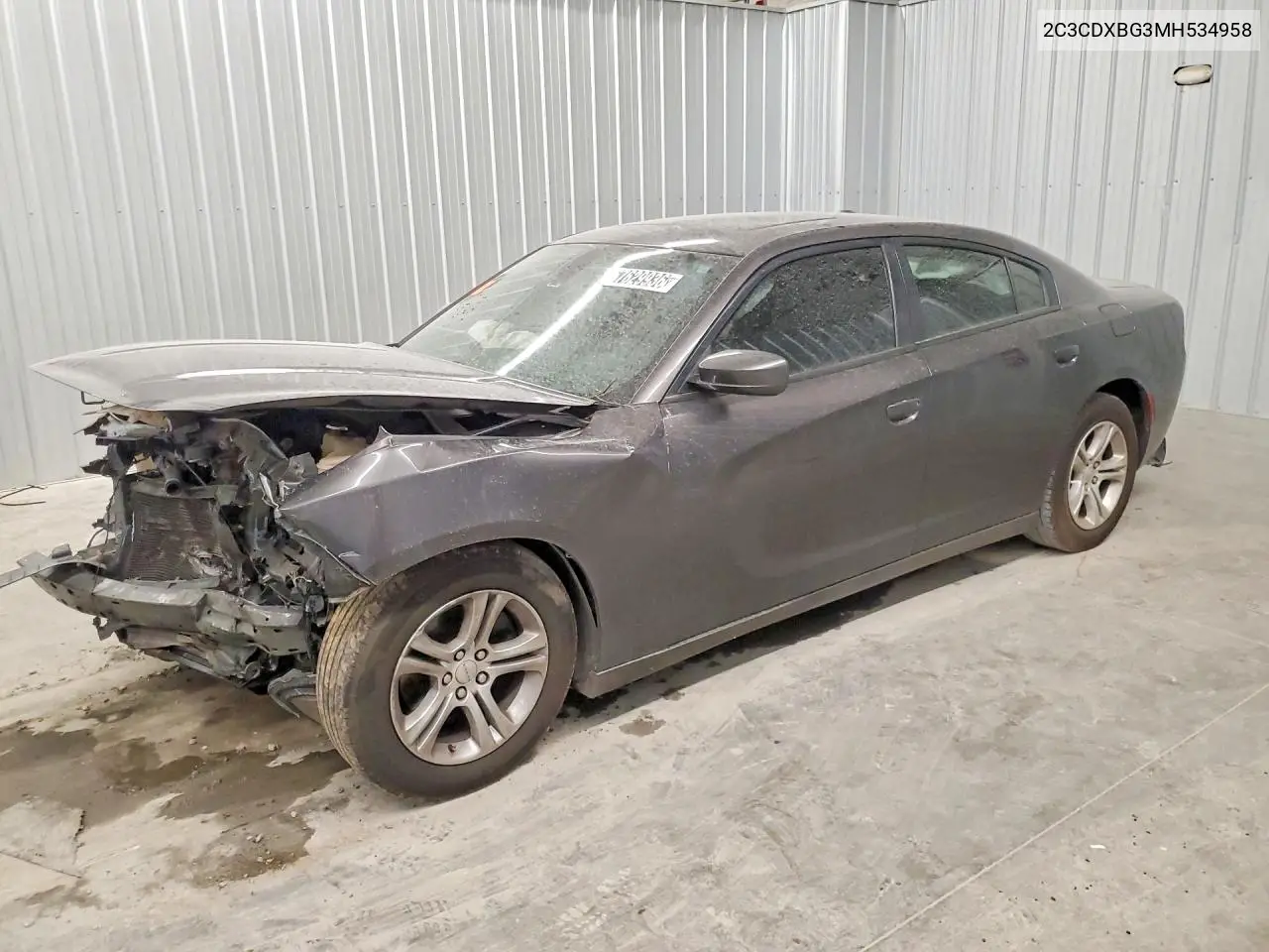 2021 Dodge Charger Sxt VIN 2C3CDXBG3MH534958 фото 1