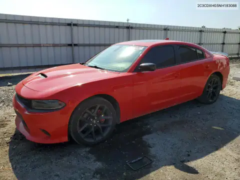 2C3CDXHG5NH183088 — 2022 Dodge Charger, Передняя часть, фото до ремонта