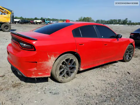 2C3CDXHG5NH183088 — 2022 Dodge Charger, фото 3 с аукциона Copart 15.10.2026, Передняя часть