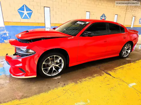 2C3CDXHG2PH584701 — 2023 Dodge Charger, Передняя часть, фото до ремонта