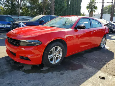 2C3CDXBG1PH690968 — 2023 Dodge Charger, Задняя часть, фото до ремонта