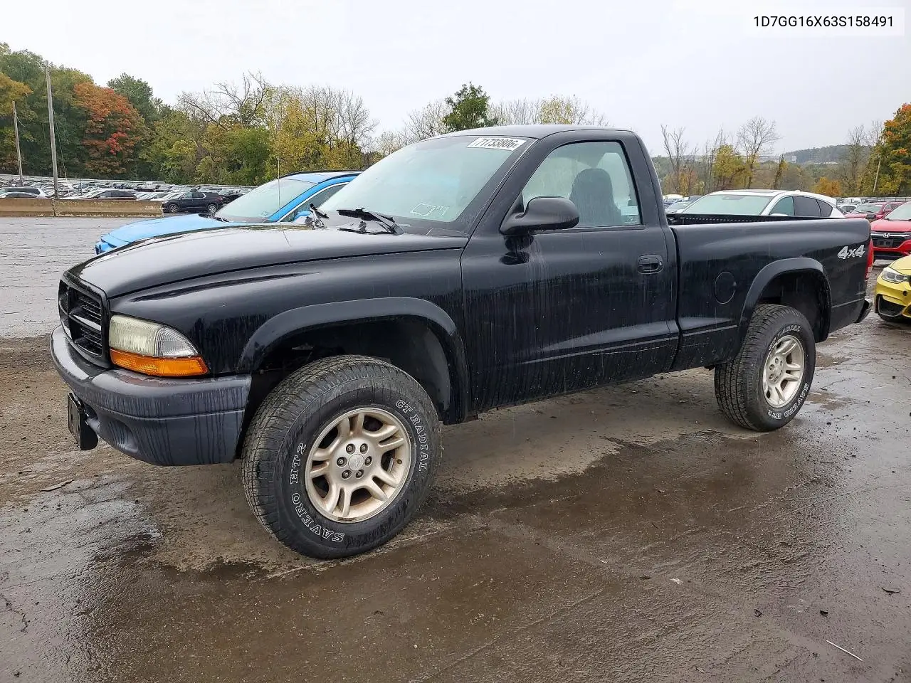 2003 Dodge Dakota Sxt VIN 1D7GG16X63S158491 фото 1