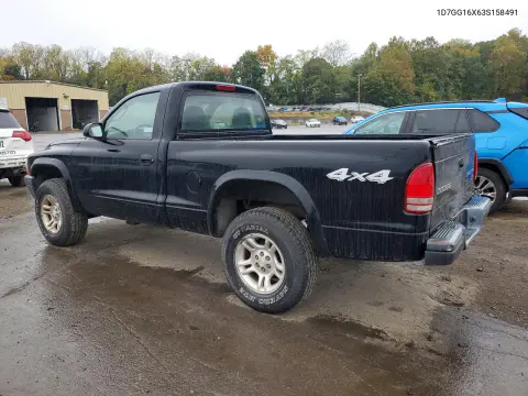2003 Dodge Dakota Sxt VIN 1D7GG16X63S158491 фото 2