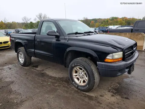 2003 Dodge Dakota Sxt VIN 1D7GG16X63S158491 фото 4