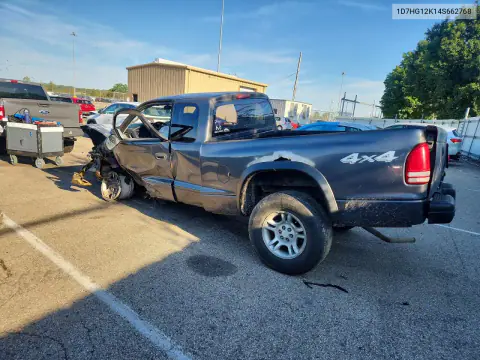 2004 Dodge Dakota Sxt VIN 1D7HG12K14S662768 фото 2