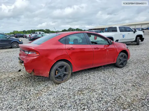 2013 Dodge Dart Sxt VIN 1C3CDFBH1DD643211 фото 3