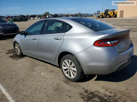 2014 Dodge Dart Sxt VIN 1C3CDFBB9ED830791 фото 2
