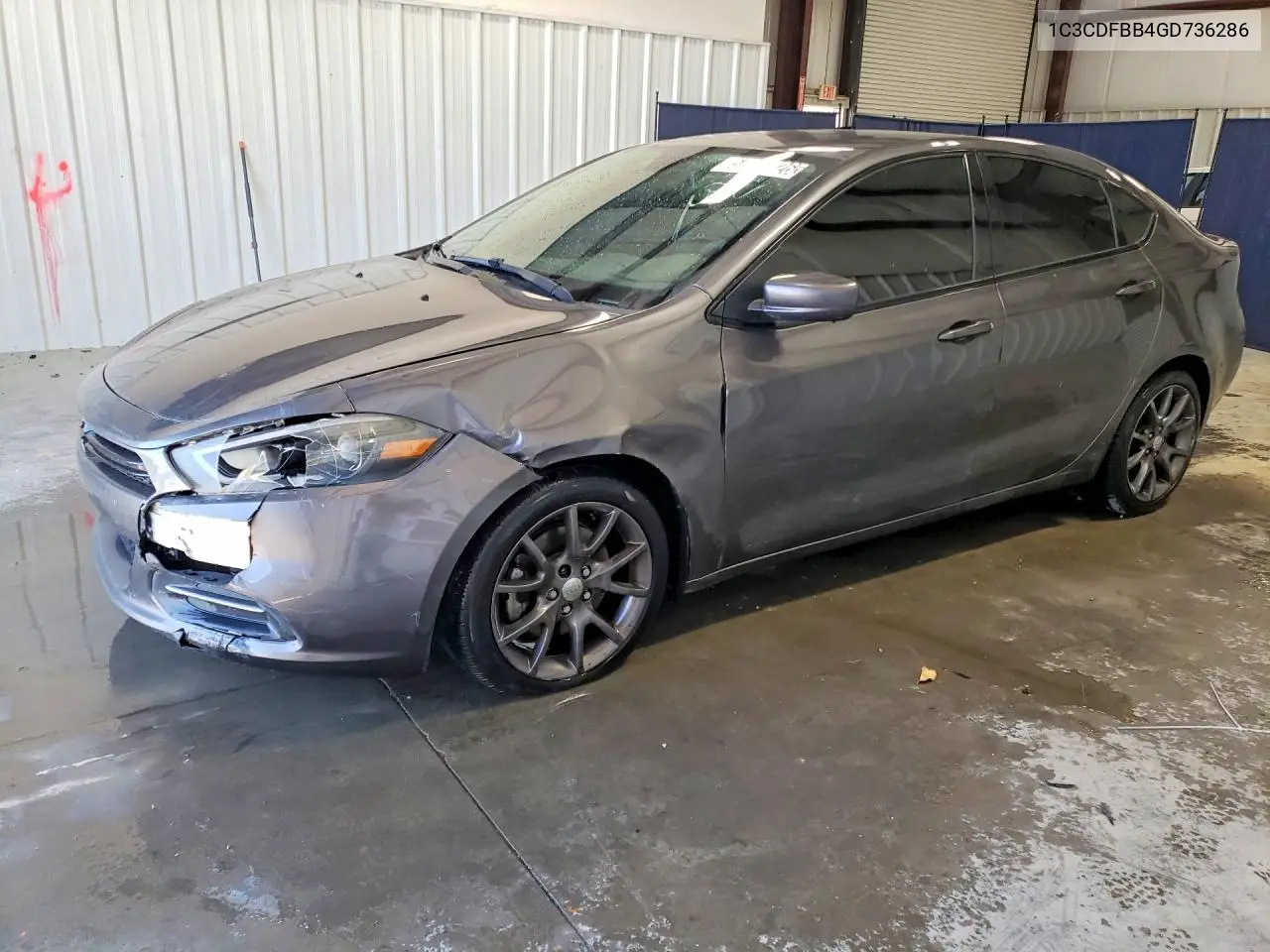 1C3CDFBB4GD736286 Dodge DART 2016 — повреждение Передняя часть, фото до ремонта