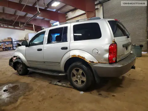2007 Dodge Durango Slt VIN 1D8HB48267F534638 фото 2
