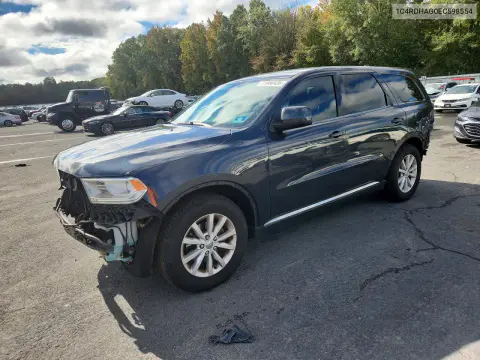 1C4RDHAG0EC598554 — 2014 Dodge Durango, Задняя часть, фото до ремонта