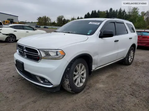 1C4RDJAG5EC314360 — 2014 Dodge Durango, Передняя часть, фото до ремонта