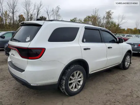 2014 Dodge Durango Sxt VIN 1C4RDJAG5EC314360 фото 3