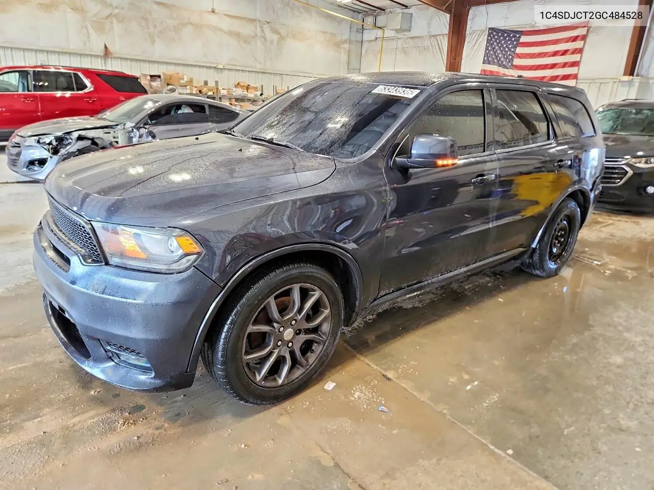 1C4SDJCT2GC484528 Dodge Durango 2016 — повреждение Задняя часть, фото до ремонта