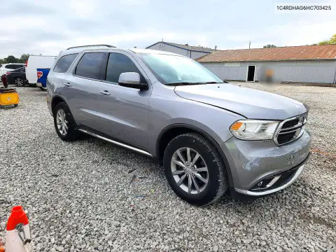 2017 Dodge Durango Sxt VIN 1C4RDHAG6HC703425 фото 4