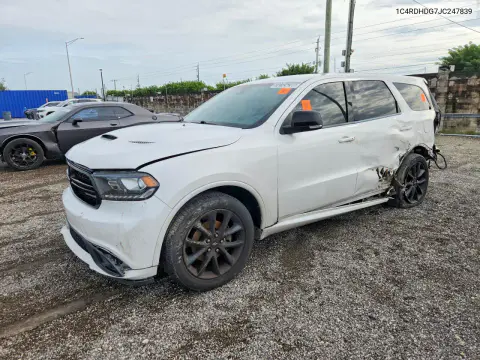 1C4RDHDG7JC247839 — 2018 Dodge Durango, Передняя часть, фото до ремонта