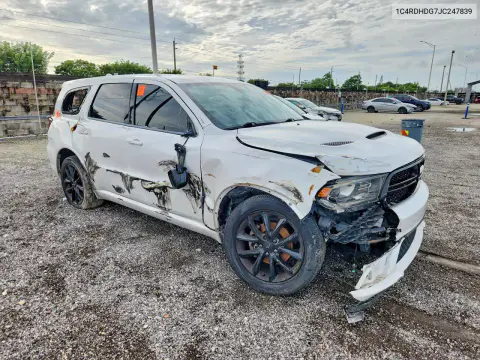 2018 Dodge Durango Gt VIN 1C4RDHDG7JC247839 фото 4