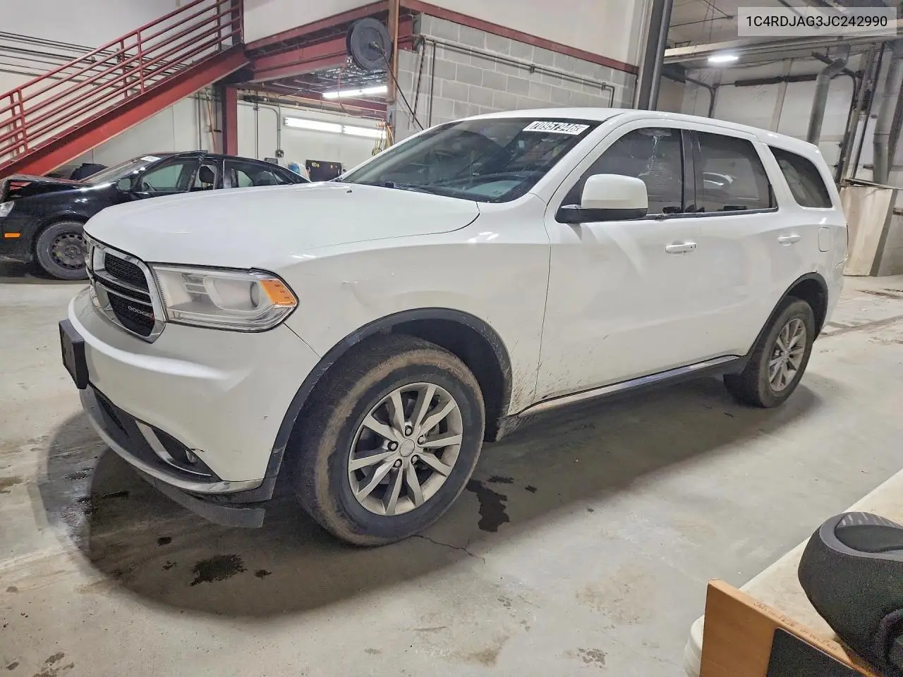 1C4RDJAG3JC242990 Dodge Durango 2018 — повреждение Задняя часть, фото до ремонта