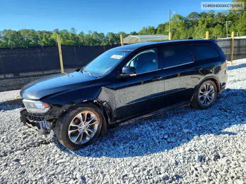 1C4RDHDGXKC769205 — 2019 Dodge Durango, Передняя часть, фото до ремонта